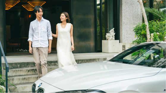 ホテルから、そのまま出発・返却が可能